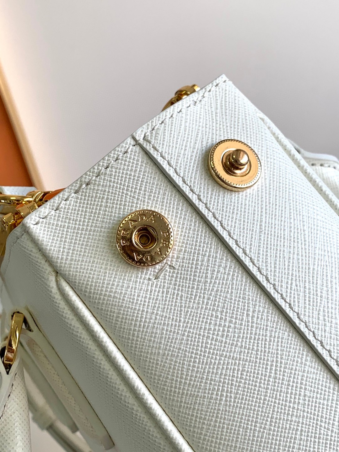 Prada Galleria Saffiano Mini Bag White/Beige/Blue/Dark Blue For Women 7.8 in / 20 cm 1BA906_NZV_F0009_V_EOM