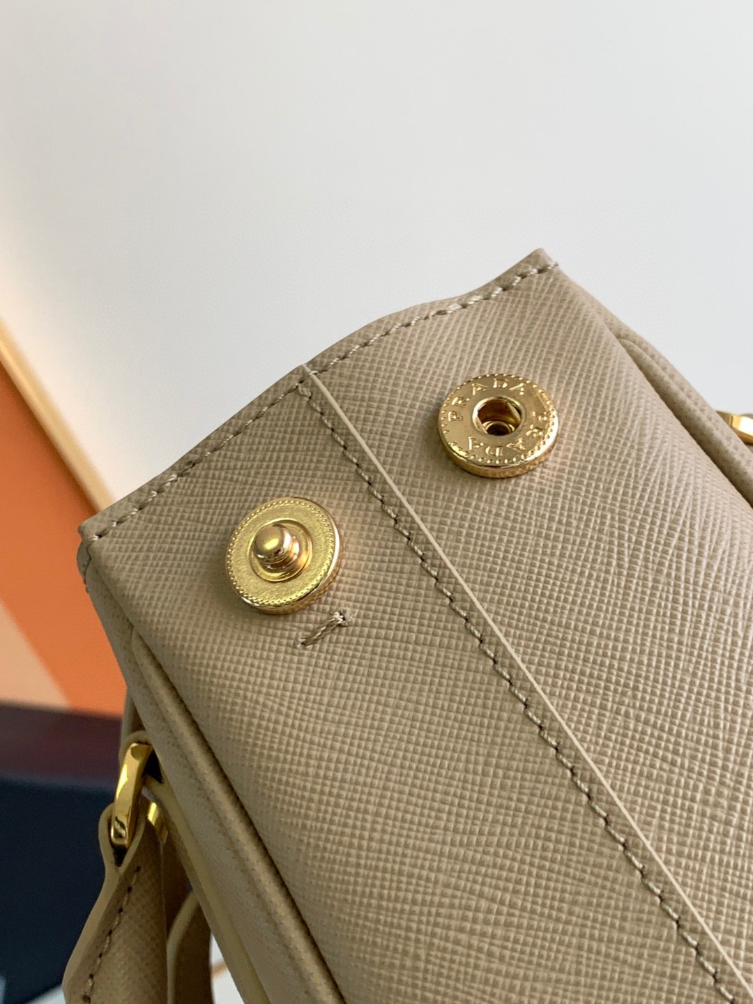 Prada Galleria Saffiano Mini Bag White/Beige/Blue/Dark Blue For Women 7.8 in / 20 cm 1BA906_NZV_F0009_V_EOM