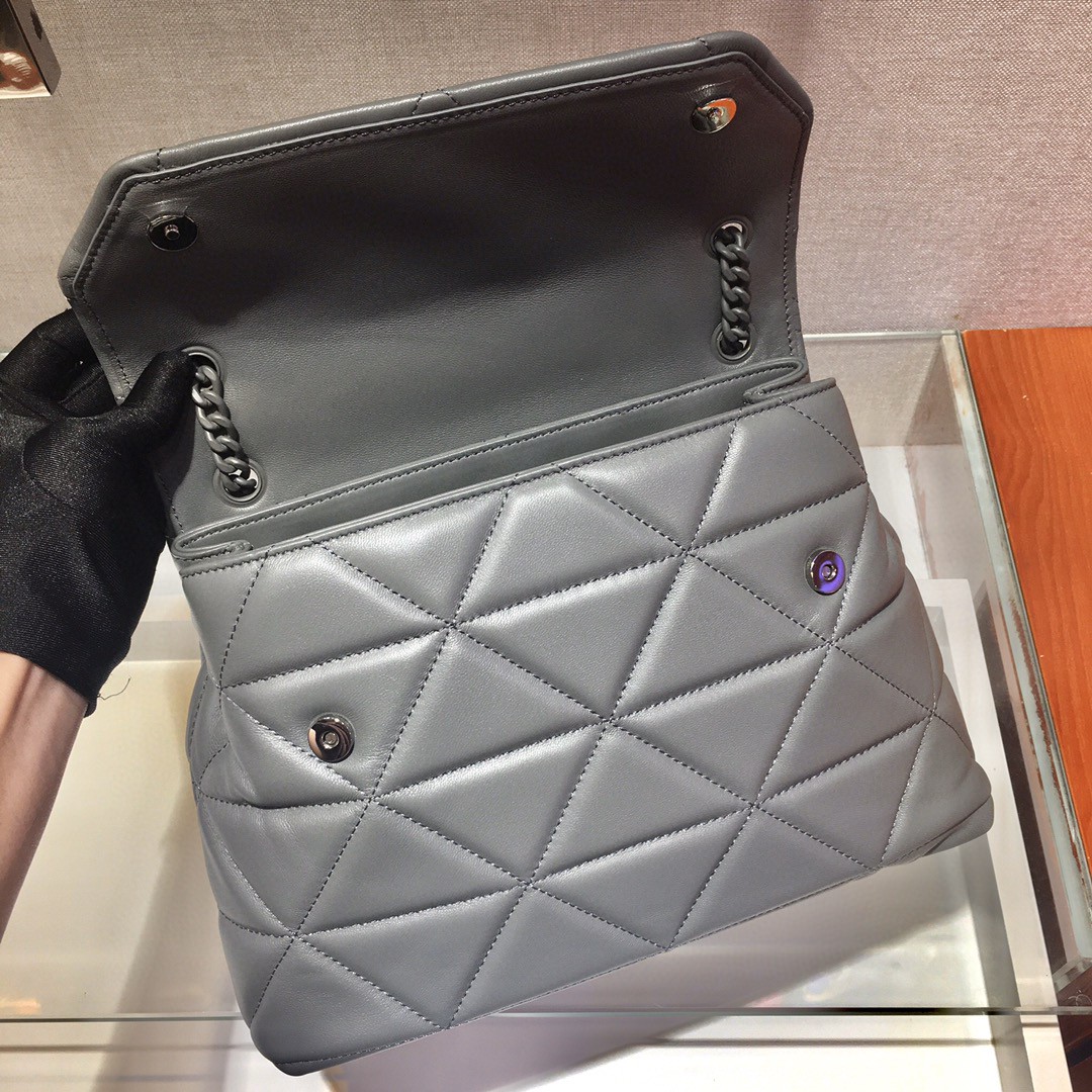 Prada Large Nappa Spectrum Bag Grey For Women, Women’s Bags 10.6in/27cm 1BD231_WDF0_F0LU5_V_OOO