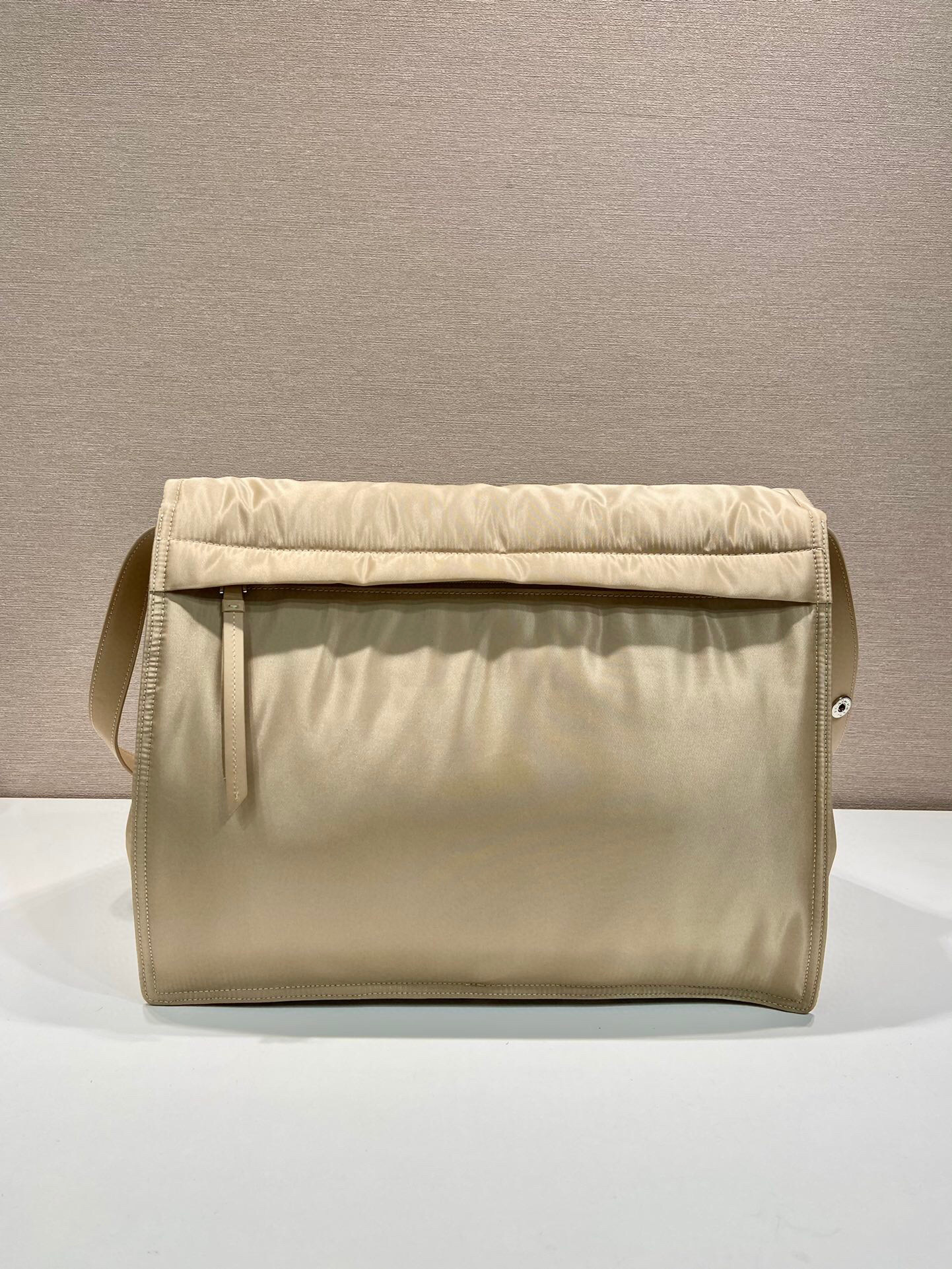 Prada Large Padded Shoulder Bag In Beige For Women 14.1in/ 36cm 1BD256_RDLN_F0F24_V_OOO