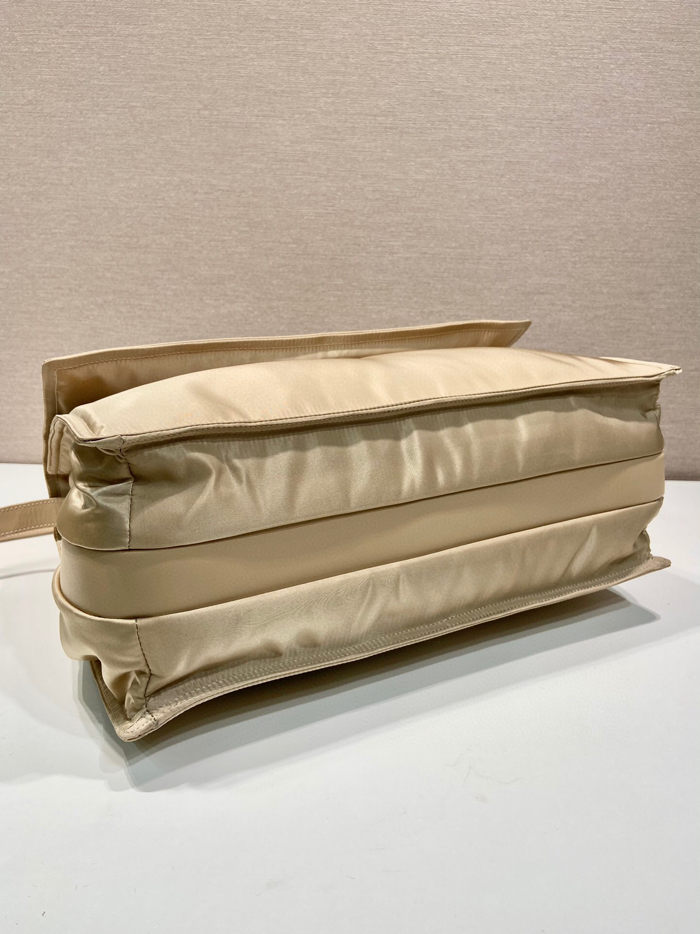 Prada Large Padded Shoulder Bag In Beige For Women 14.1in/ 36cm 1BD256_RDLN_F0F24_V_OOO