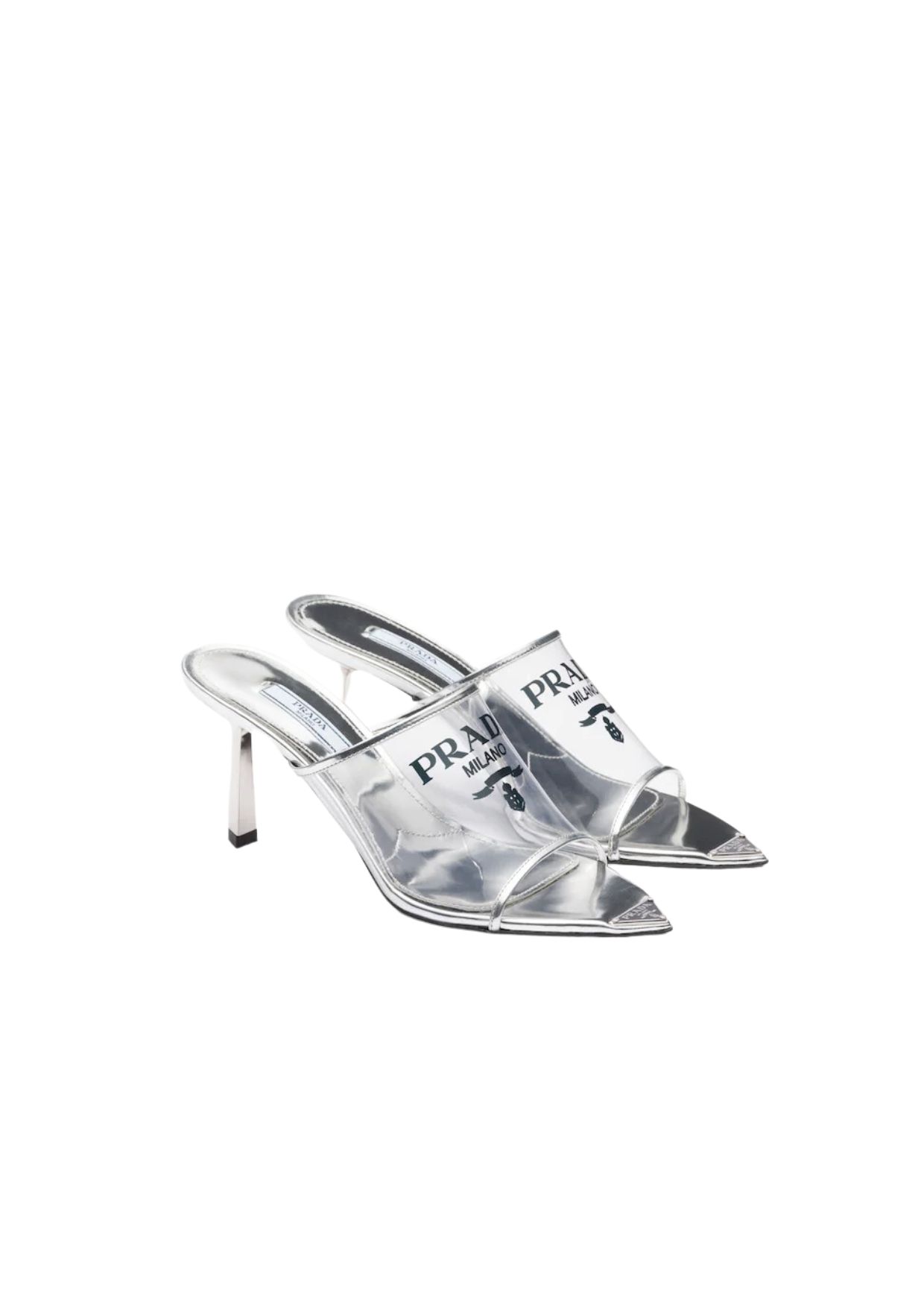 Prada Logo-print Plexiglas High-Heel Slides For Women 1XX635_3LK3_F0118_F_075