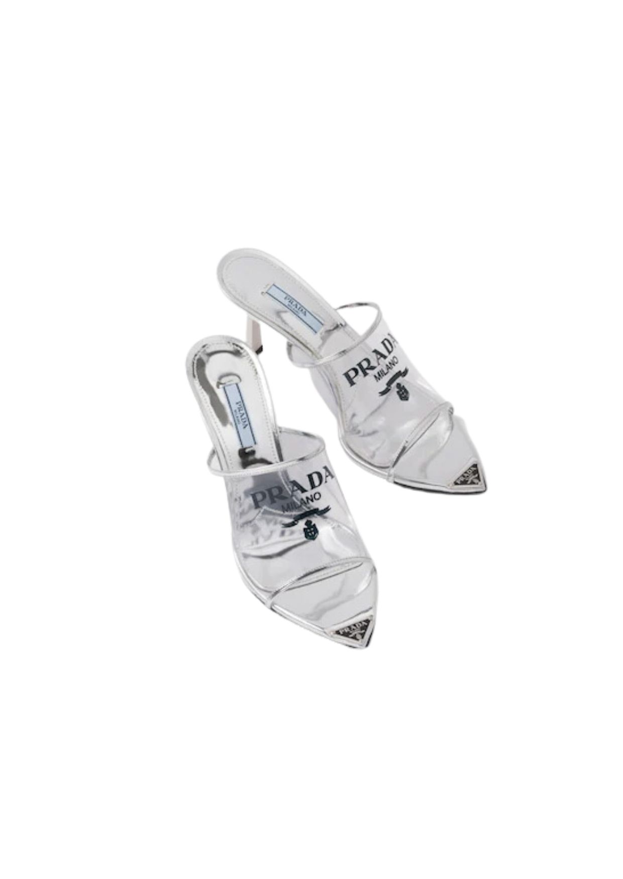 Prada Logo-print Plexiglas High-Heel Slides For Women 1XX635_3LK3_F0118_F_075