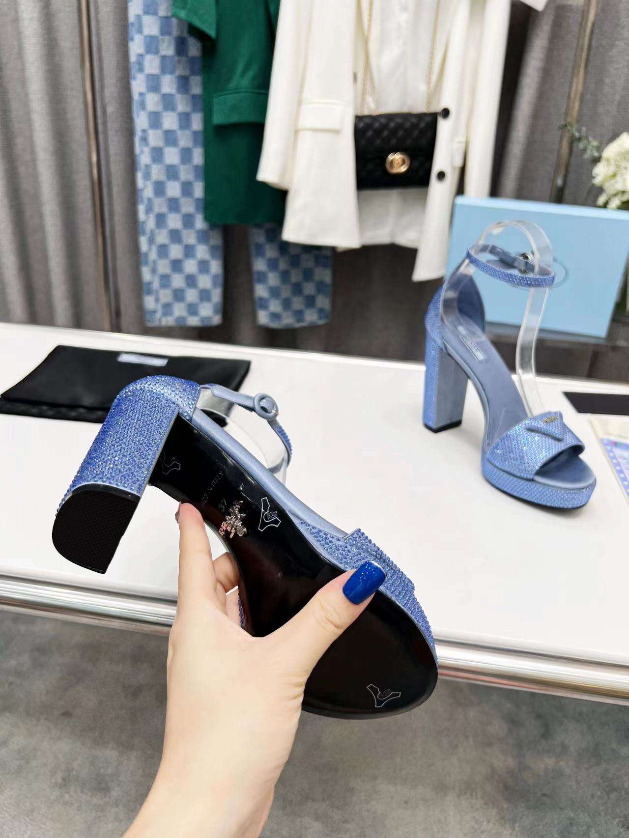 Prada Michael Kors Heels Pumps Blue For Women