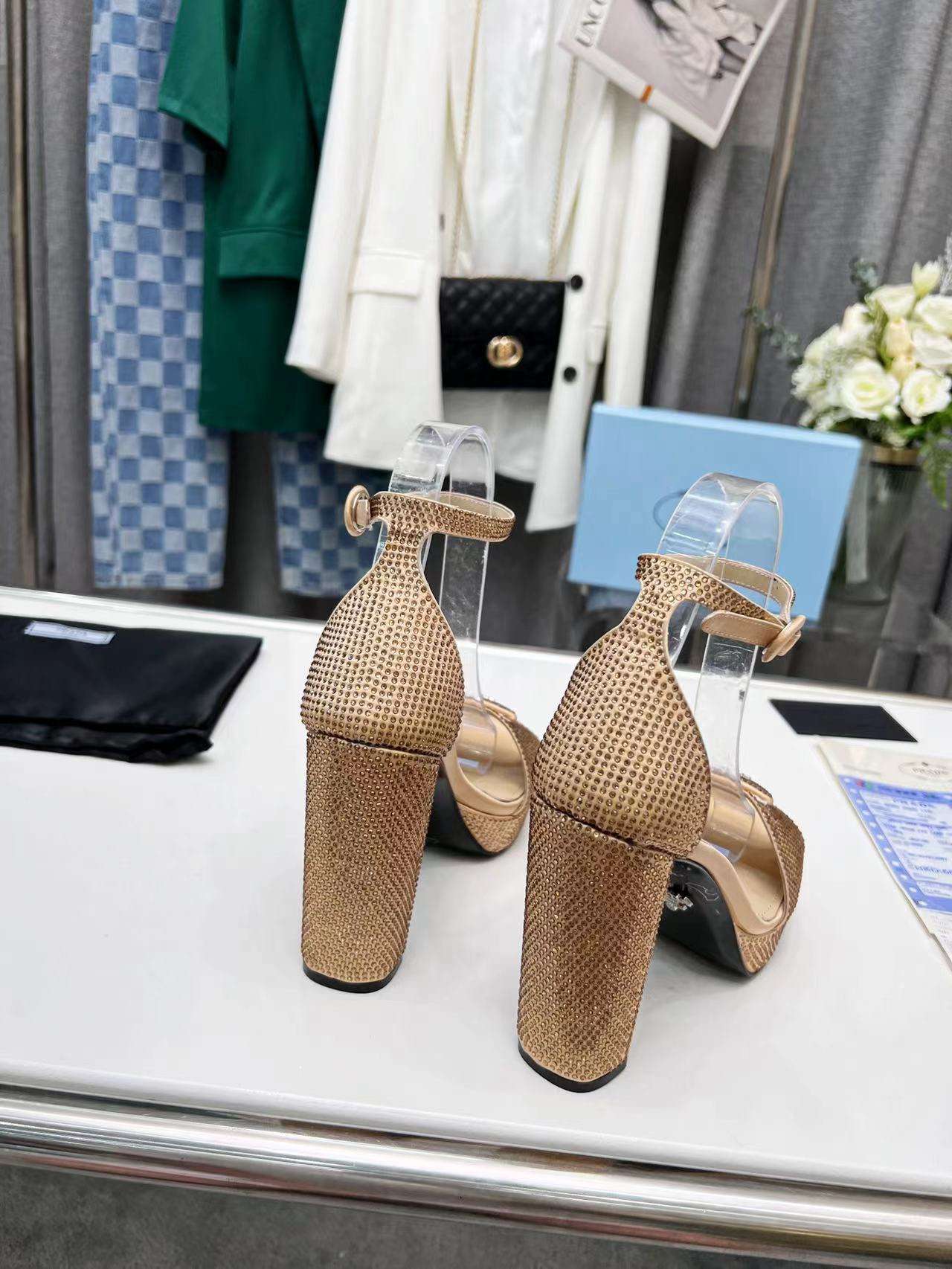 Prada Michael Kors Heels Pumps Gold For Women