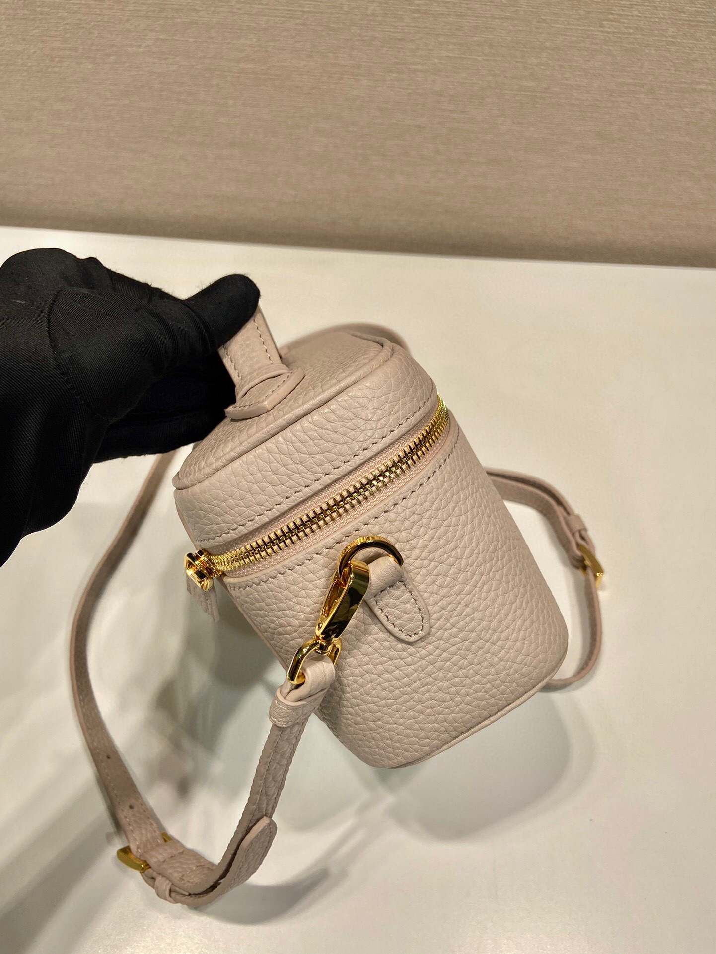 Prada Mini Bag In Beige For Women 7.1in/ 18cm 1BH202_2DKV_F0GCN_V_OOM