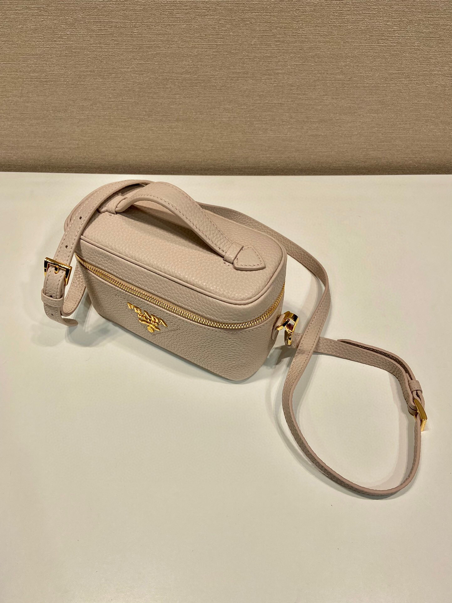 Prada Mini Bag In Beige For Women 7.1in/ 18cm 1BH202_2DKV_F0GCN_V_OOM