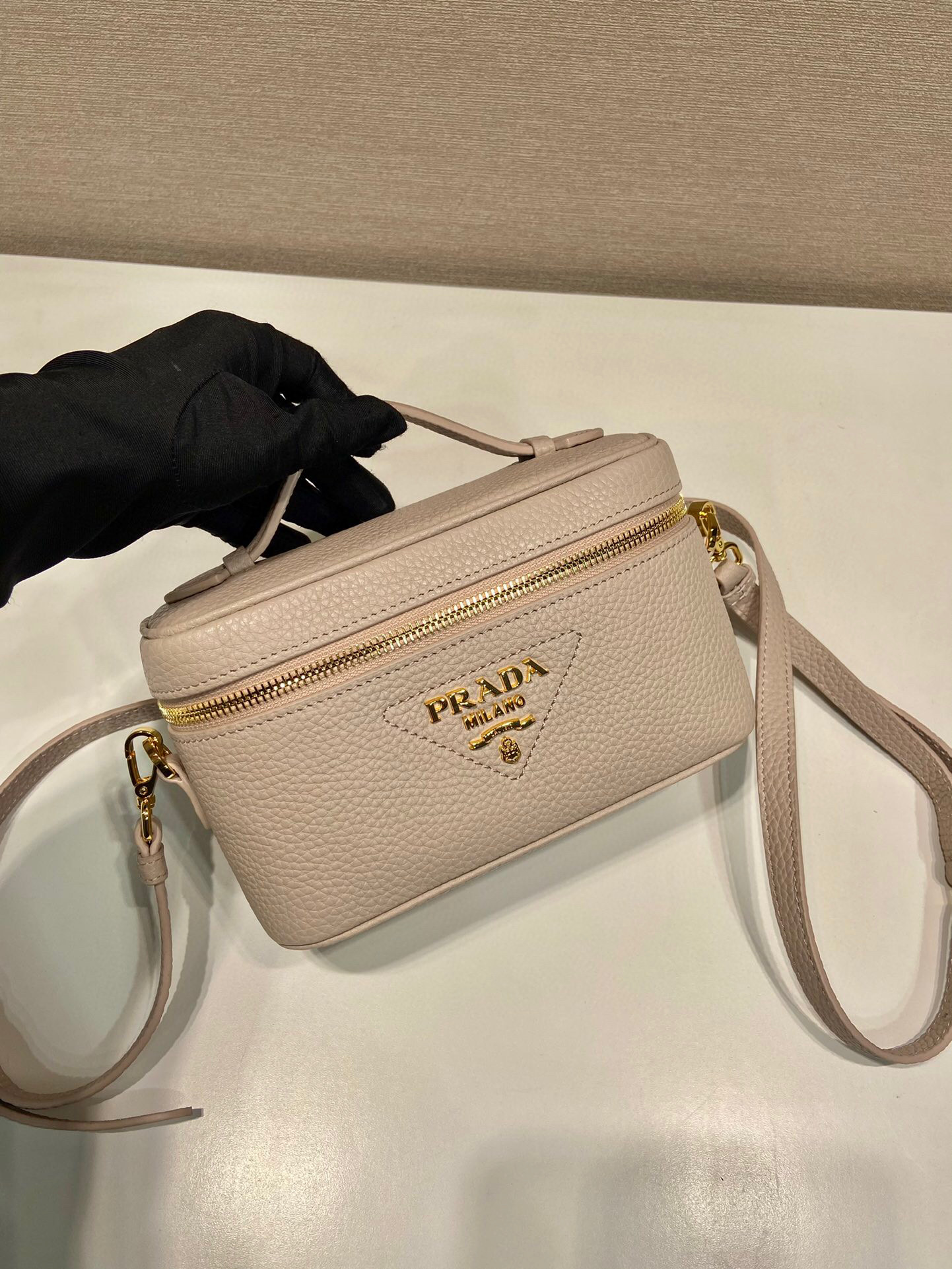 Prada Mini Bag In Beige For Women 7.1in/ 18cm 1BH202_2DKV_F0GCN_V_OOM
