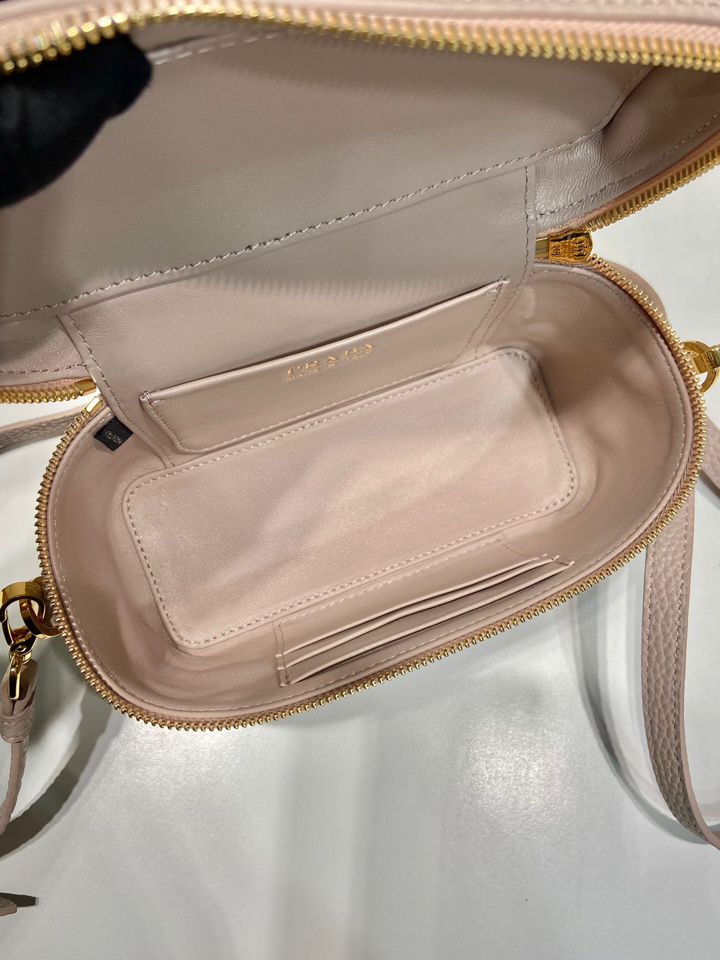 Prada Mini Bag In Beige For Women 7.1in/ 18cm 1BH202_2DKV_F0GCN_V_OOM