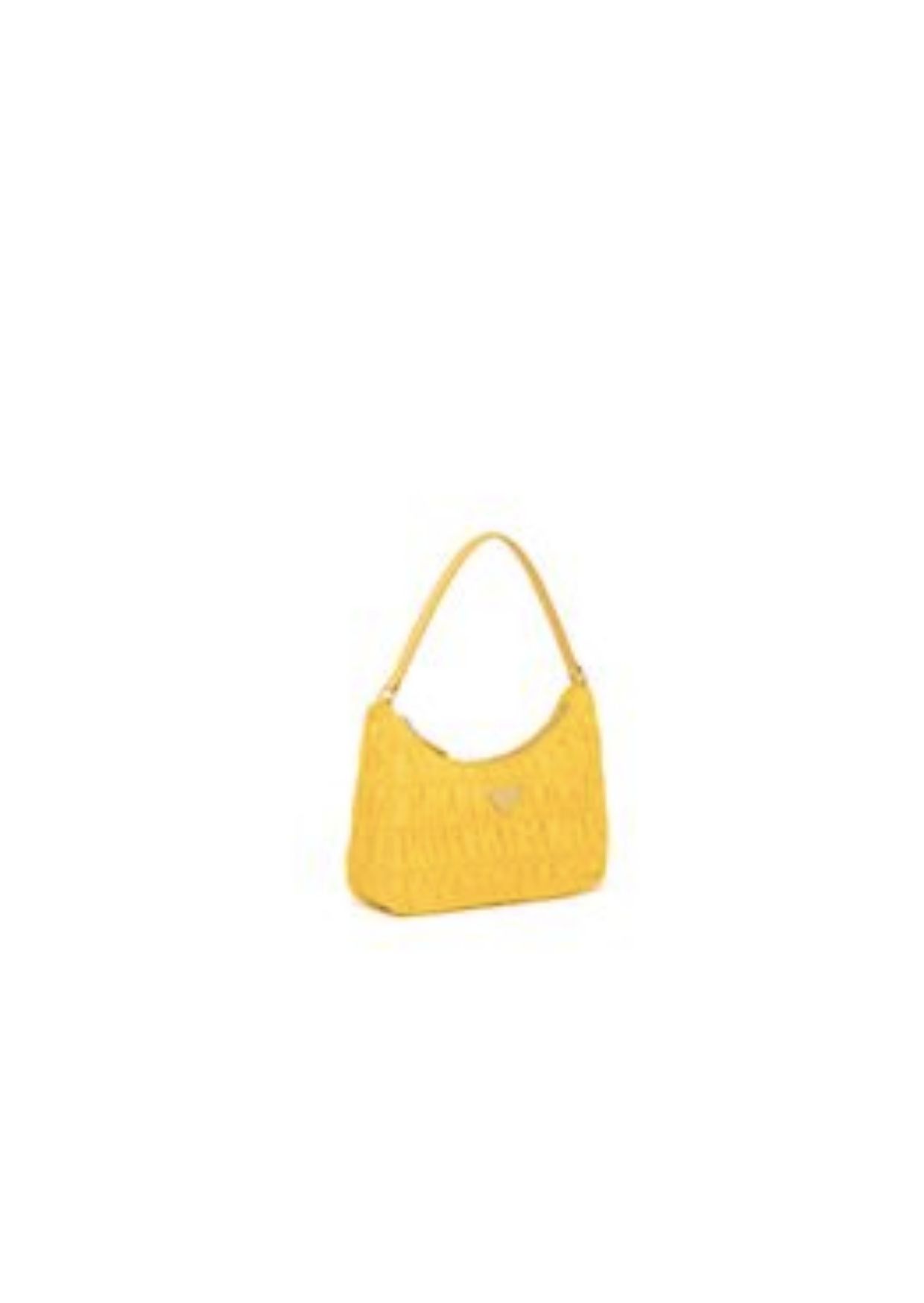 Prada Mini Bag Nylon and Saffiano Yellow in Nylon With Silver-tone For Women?