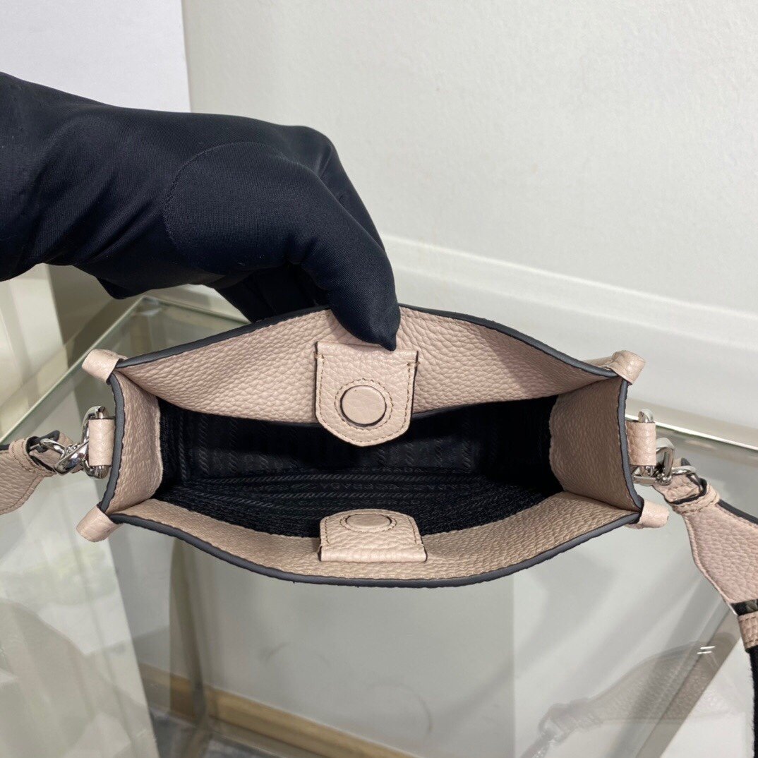 Prada Mini Shoulder Bag Beige For Women, Women’s Bags 7.9in/20cm