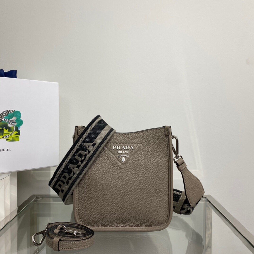 Prada Mini Shoulder Bag Beige For Women, Women’s Bags 7.9in/20cm