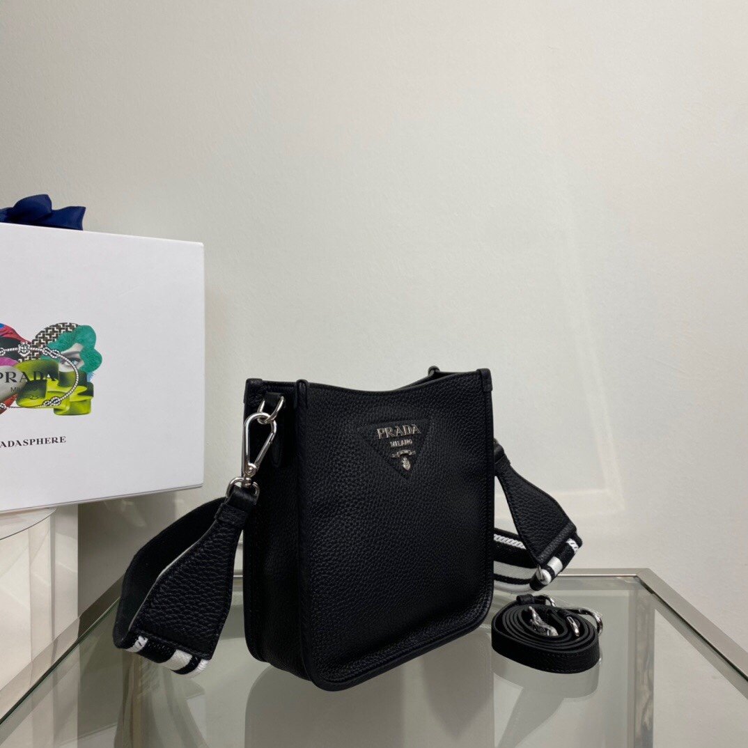 Prada Mini Shoulder Bag Black For Women, Women’s Bags 7.9in/20cm