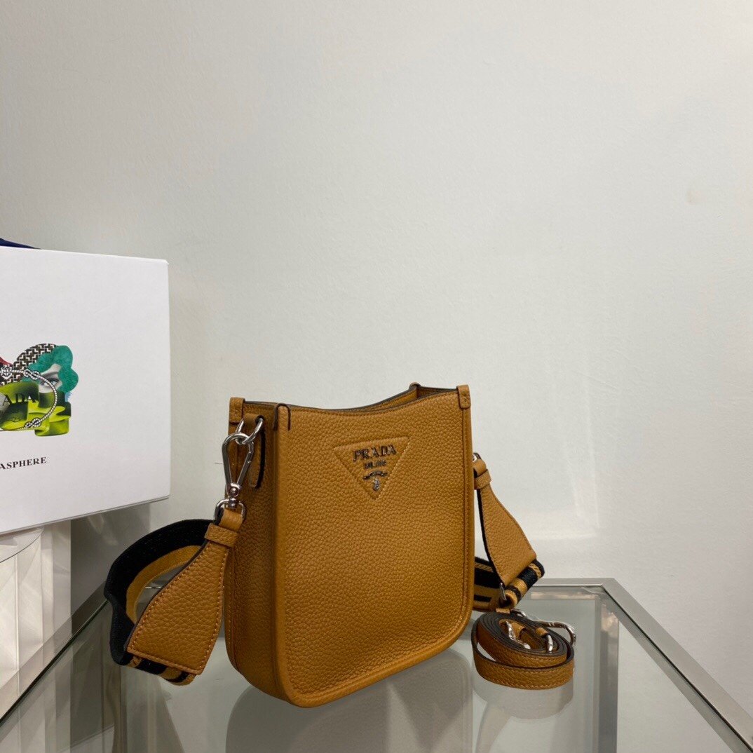 Prada Mini Shoulder Bag Brown For Women, Women’s Bags 7.9in/20cm 1BH191_2DKV_F02Z8_V_3OO