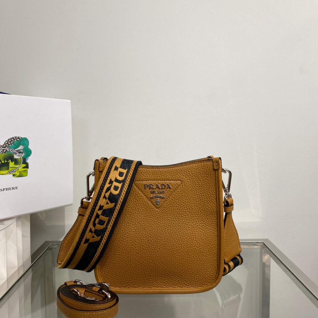Prada Mini Shoulder Bag Brown For Women, Women’s Bags 7.9in/20cm 1BH191_2DKV_F02Z8_V_3OO