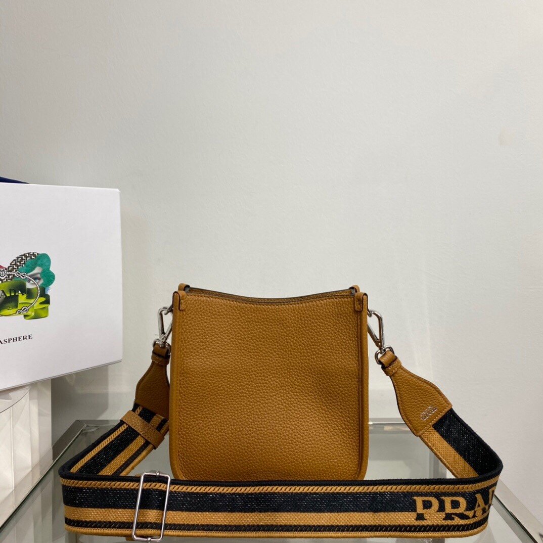 Prada Mini Shoulder Bag Brown For Women, Women’s Bags 7.9in/20cm 1BH191_2DKV_F02Z8_V_3OO
