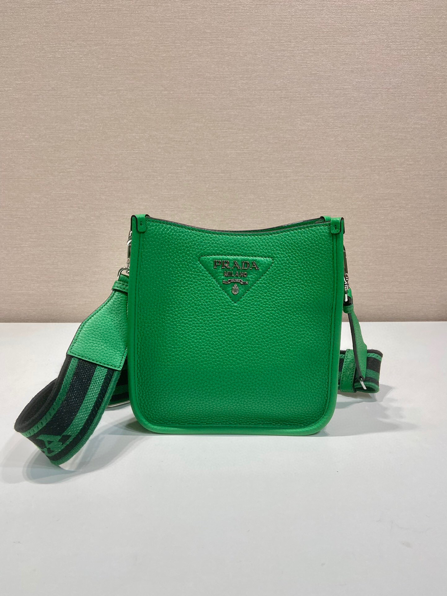 Prada Mini Shoulder Bag In Green For Women 7.8 in/20cm 1BH191_2DKV_F0YFM_V_3OO