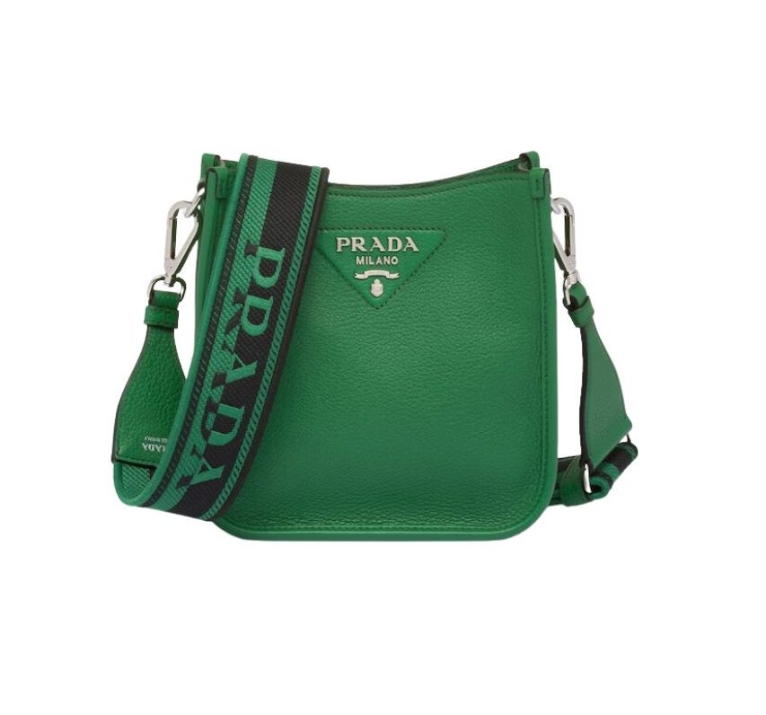 Prada Mini Shoulder Bag In Green For Women 7.8 in/20cm 1BH191_2DKV_F0YFM_V_3OO