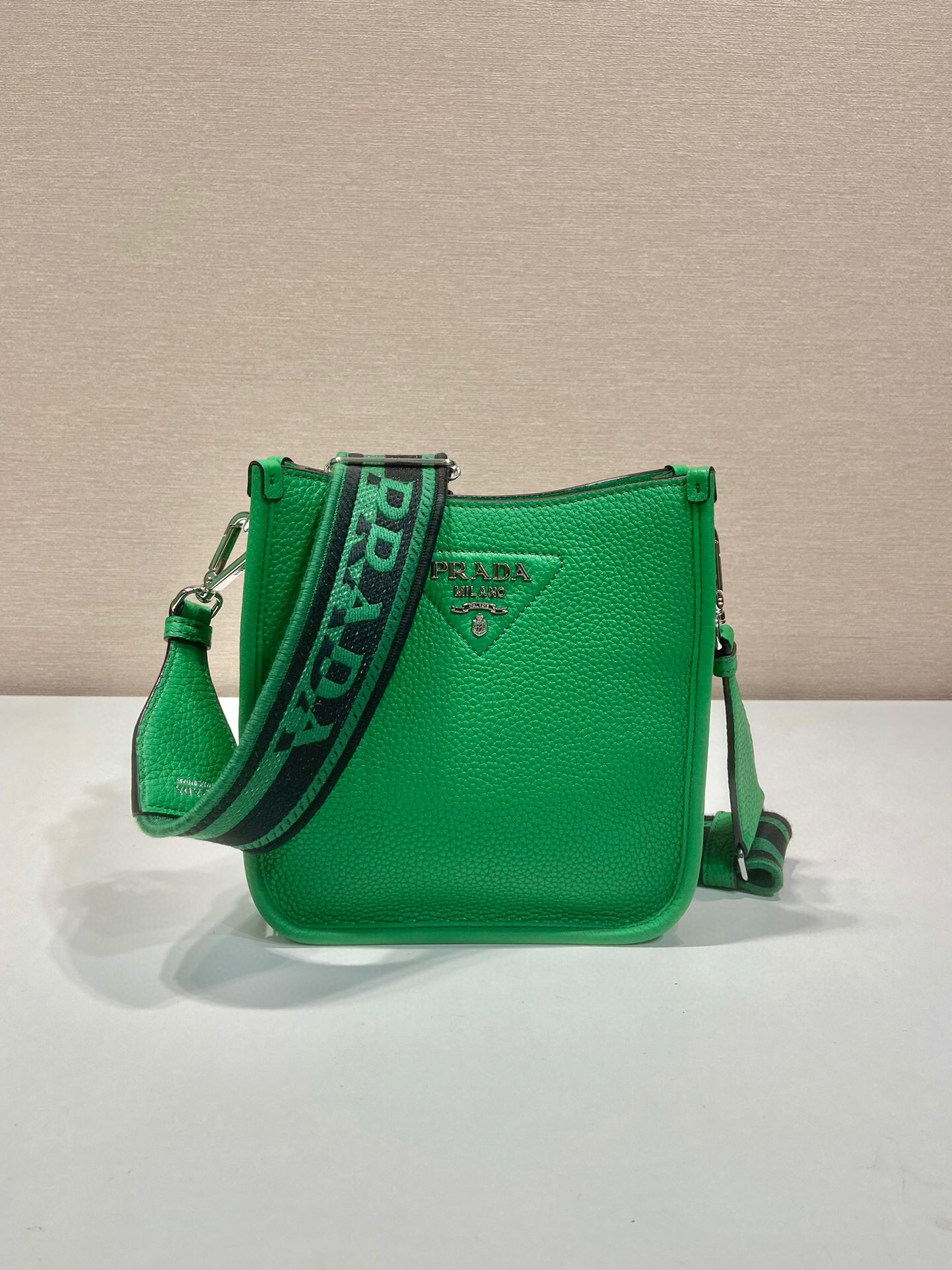 Prada Mini Shoulder Bag In Green For Women 7.8 in/20cm 1BH191_2DKV_F0YFM_V_3OO