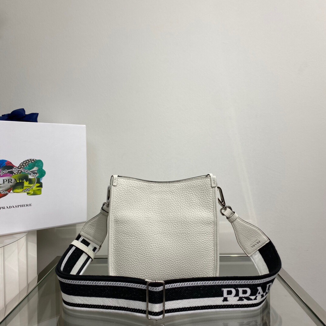 Prada Mini Shoulder Bag White For Women, Women’s Bags 7.9in/20cm