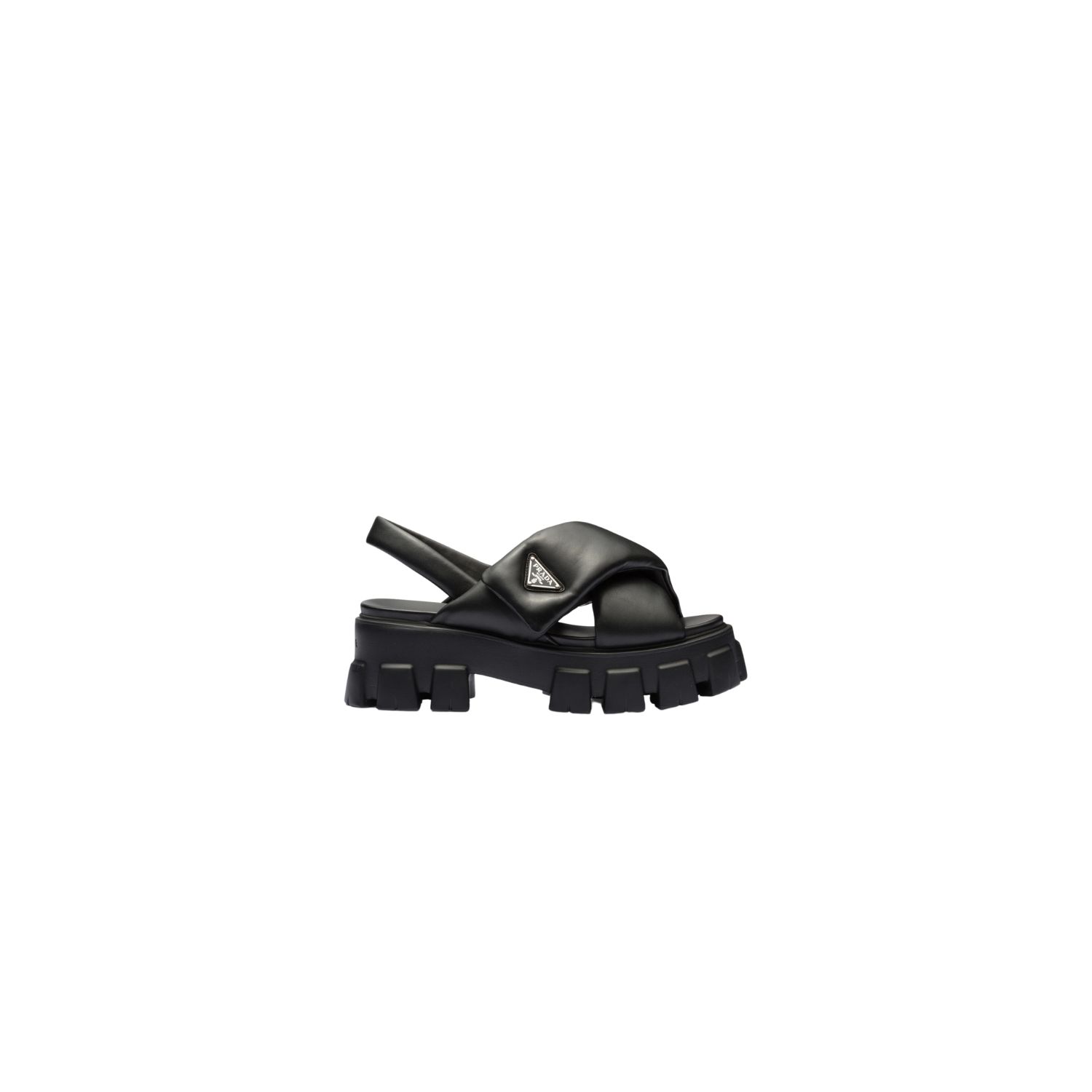 Prada Monolith Padded Nappa Leather Sandals For Women 1X123N_2DL8_F0002_F_055