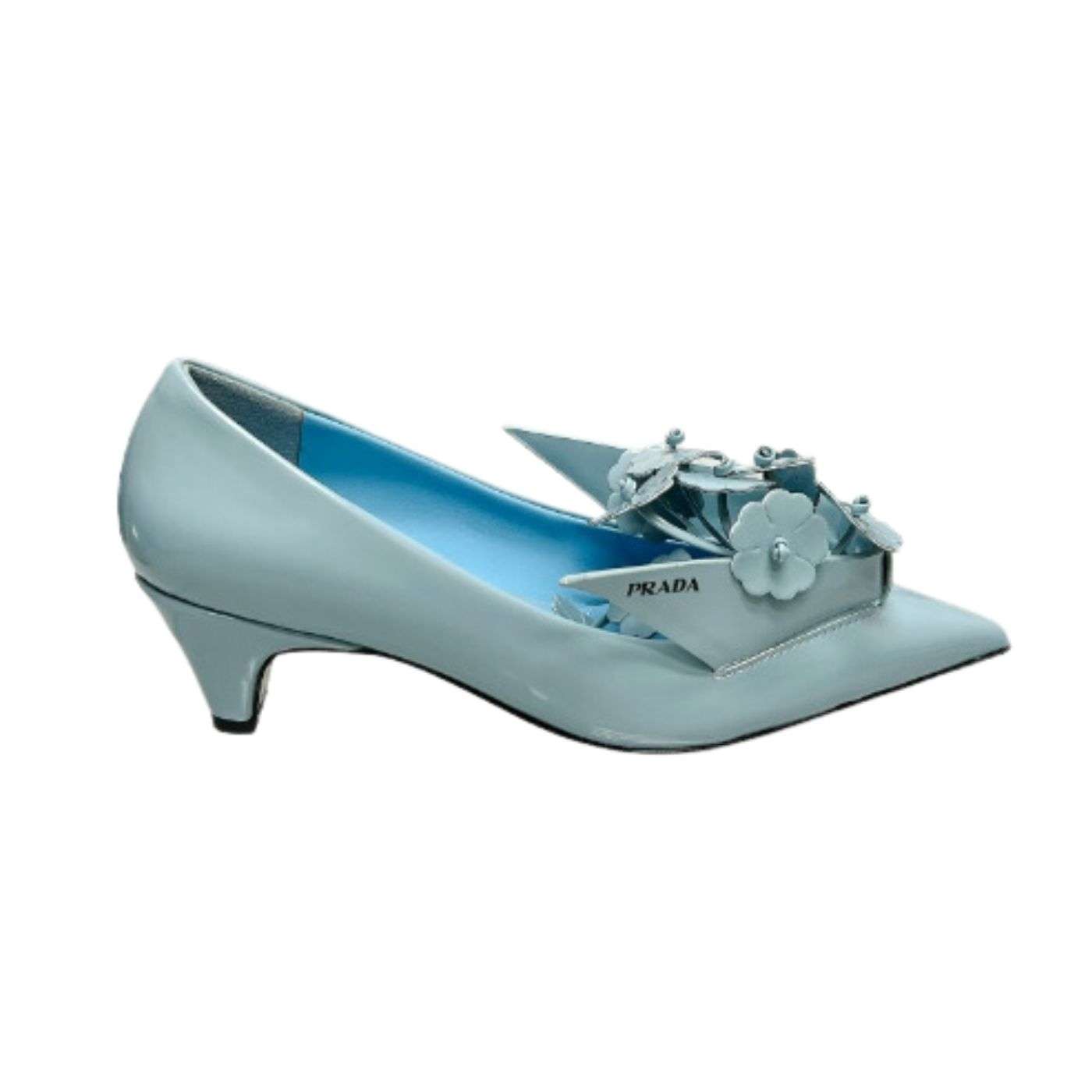 Prada Patent Pumps Jade Green For Women