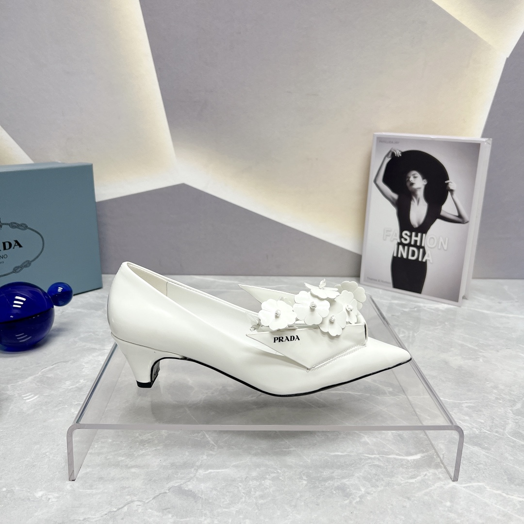Prada Patent Pumps White For Women