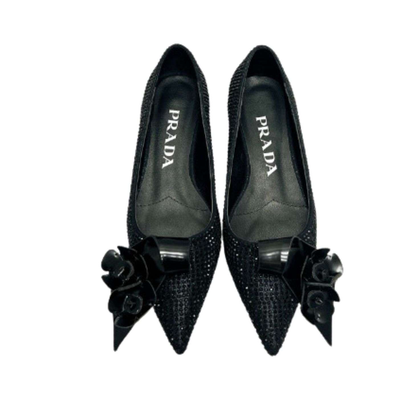 Prada Patent Pumps With Crystals Black For Women