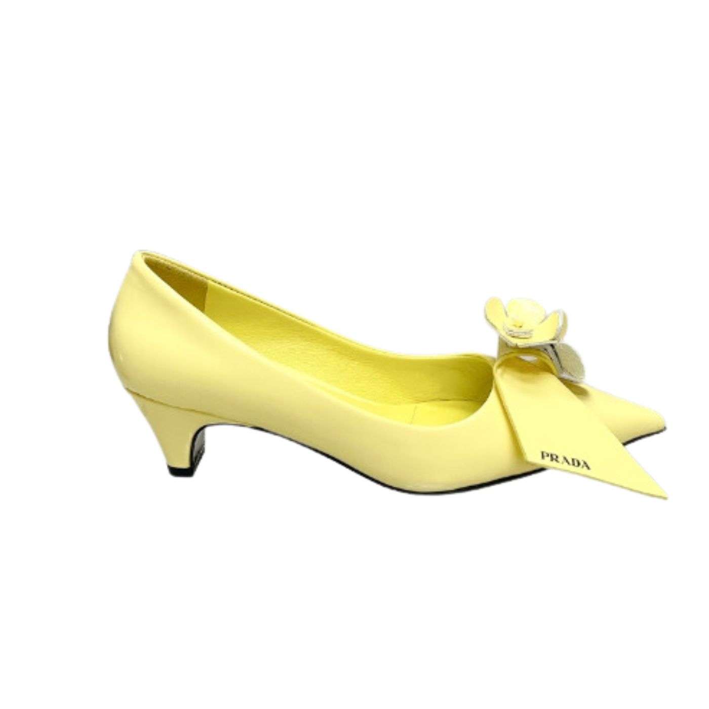 Prada Patent Pumps Yellow For Women
