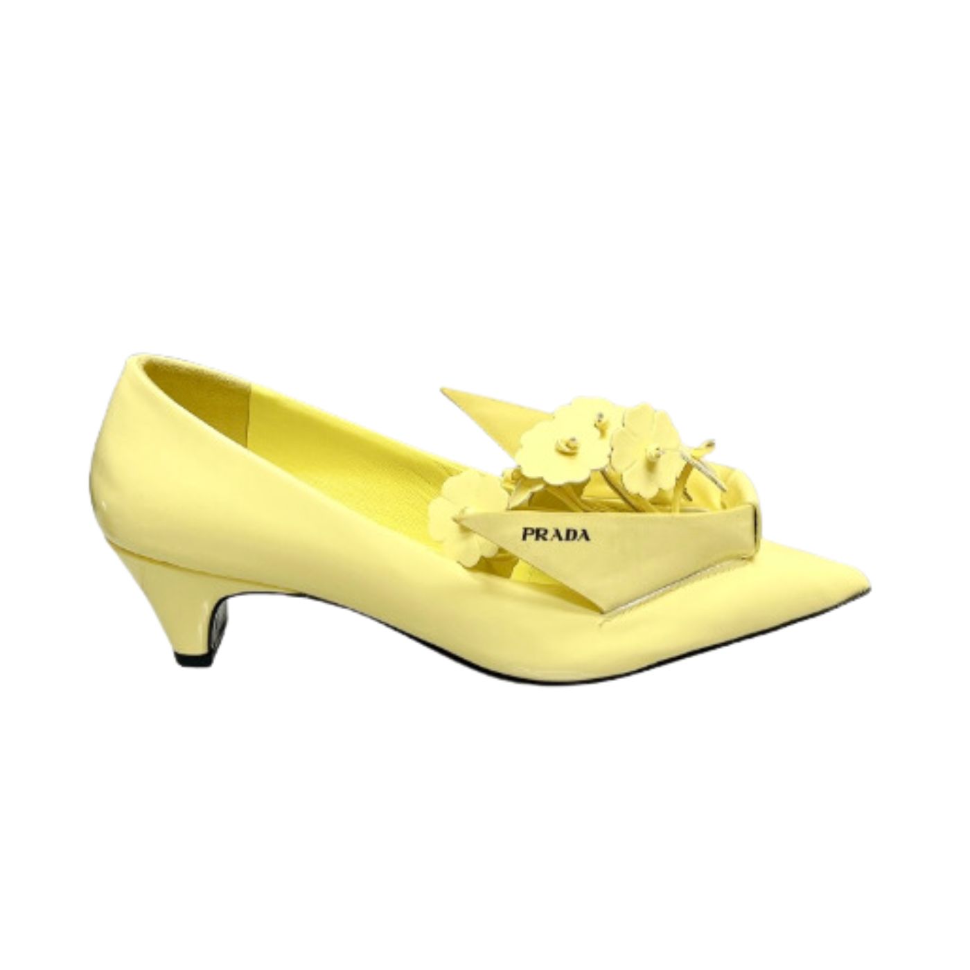 Prada Patent Pumps Yellow For Women