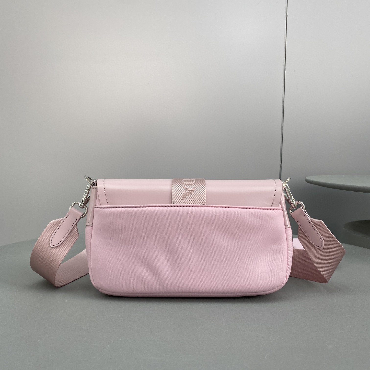 Prada Pocket Nylon And Brushed Bag White For Women, Women’s Bags 9in/23cm 1BD295_789_F0009_V_BFO