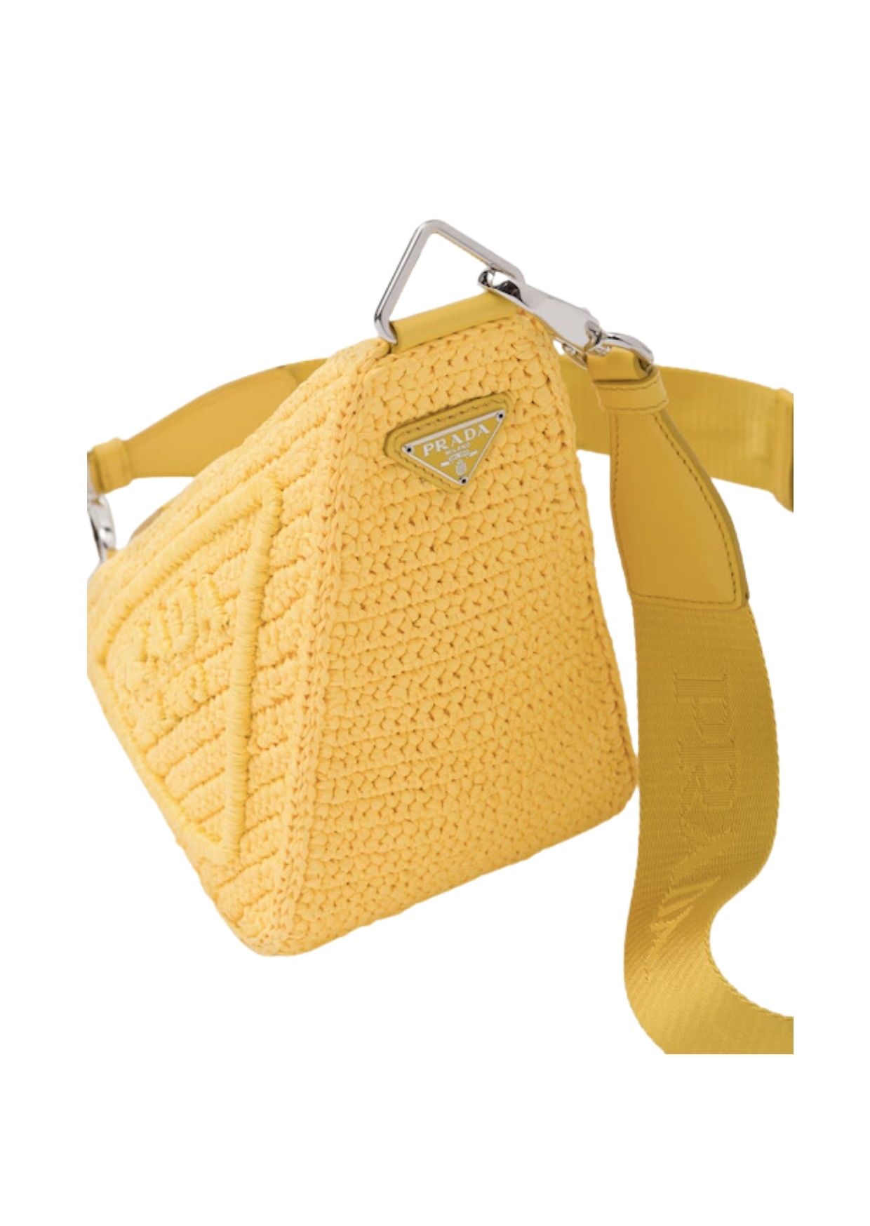 Prada Raffia Prada Triangle Bag Yellow For Women 1BH190_2A2T_F0010_V_DRO