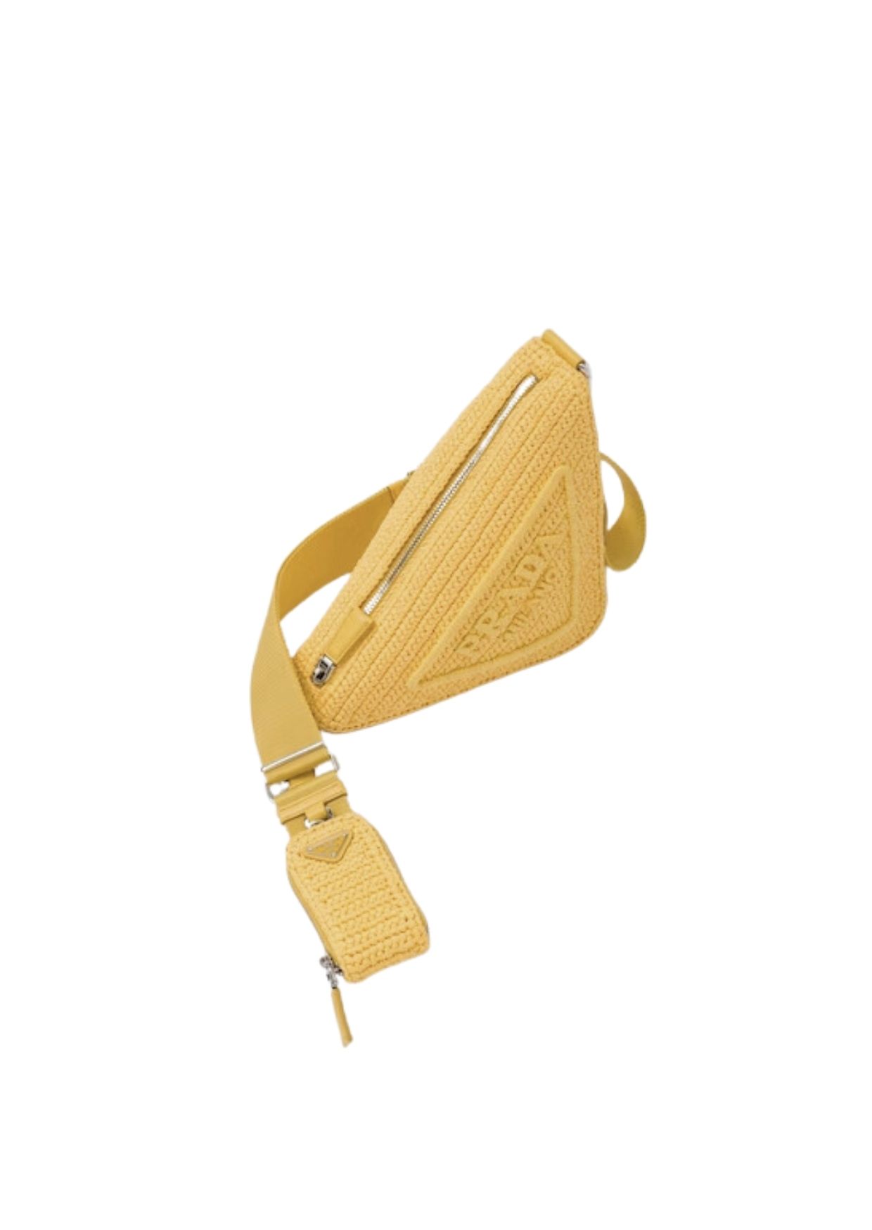Prada Raffia Prada Triangle Bag Yellow For Women 1BH190_2A2T_F0010_V_DRO