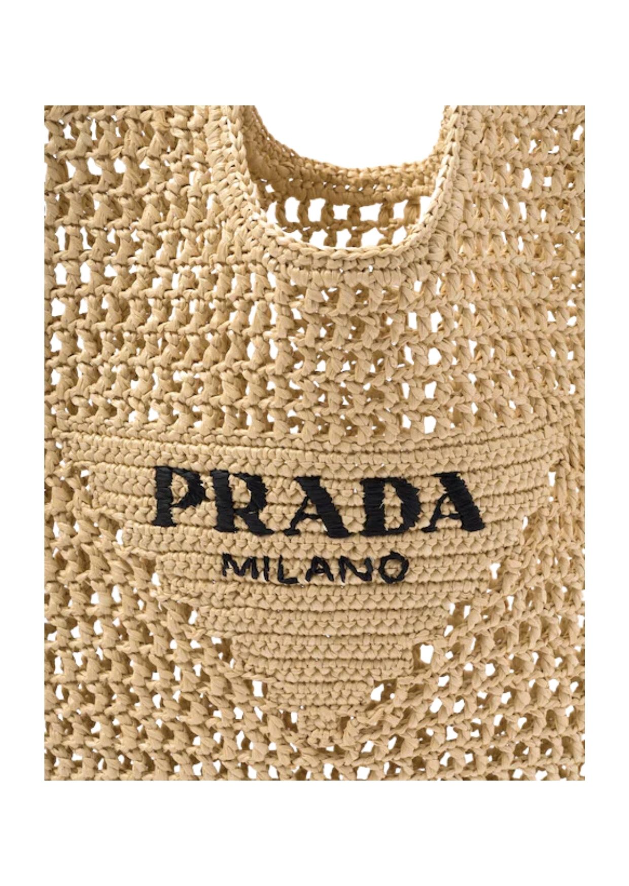 Prada Raffia Tote Bag Beige For Women 1BG424_2A2T_F0018_V_OOO