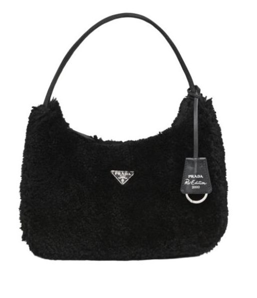 Prada Re-Edition 2000 Mini Bag Black/White/Pink For Women 8.6 in / 22 cm 1NE515_2DUE_F0002