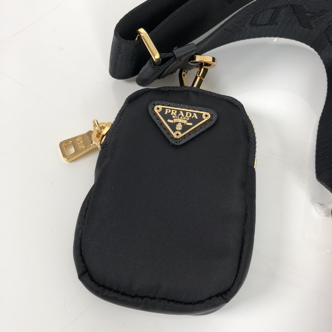 Prada Re-Edition 2005 Saffiano Bag Black For Women, Women’s Bags 8.6in/22cm 1BH204_NZV_F0632_V_V2M