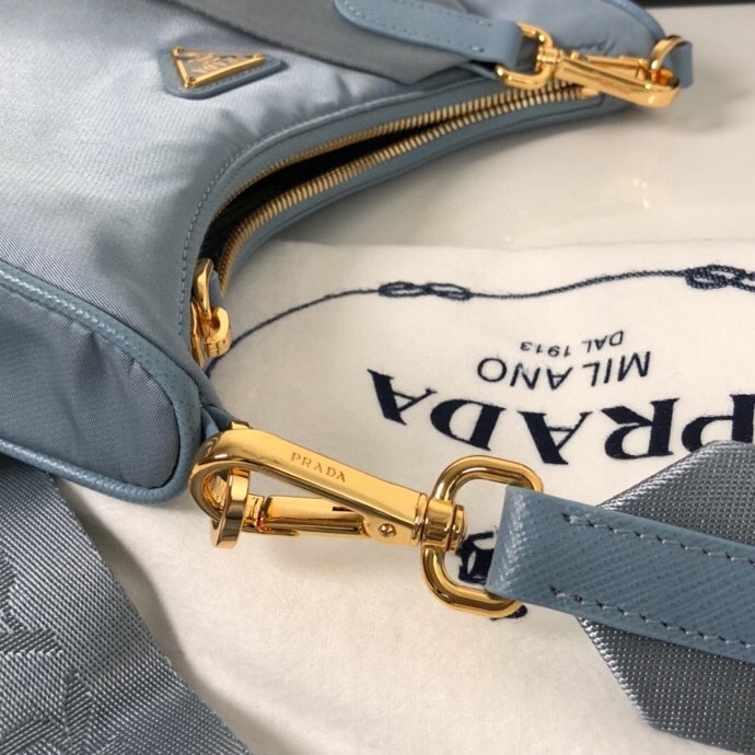 Prada Re-Edition 2005 Saffiano Bag Blue For Women, Women’s Bags 8.6in/22cm 1BH204_NZV_F0ETB_V_V2M