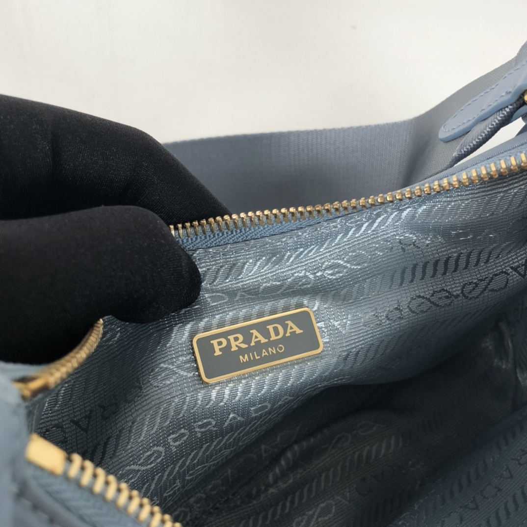 Prada Re-Edition 2005 Saffiano Bag Blue For Women, Women’s Bags 8.6in/22cm 1BH204_NZV_F0ETB_V_V2M