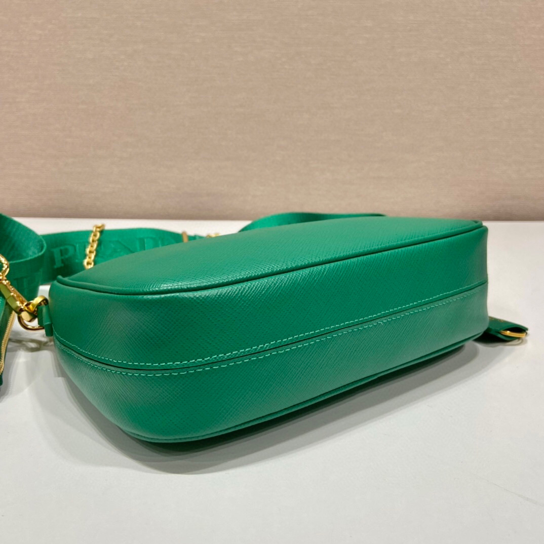 Prada Re-Edition 2005 Saffiano Bag In Green For Women 8.6 in/ 22 cm 1BH204_NZV_F0PCL_V_V2M