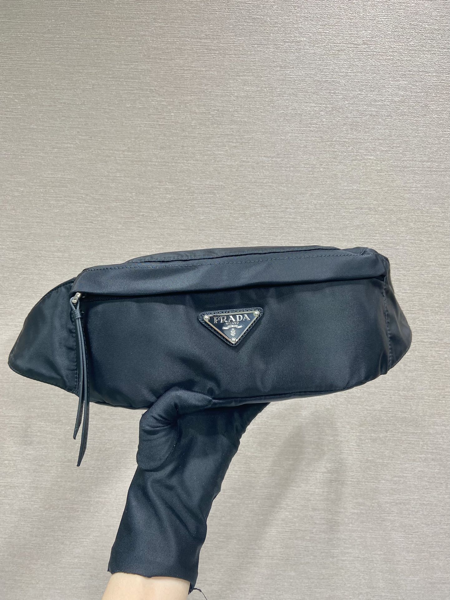 Prada Re-Nylon And Saffiano Belt Bag Black For Women, Women’s Bags 10.2in/26cm 2VL034_2DMG_F0002_V_OOO