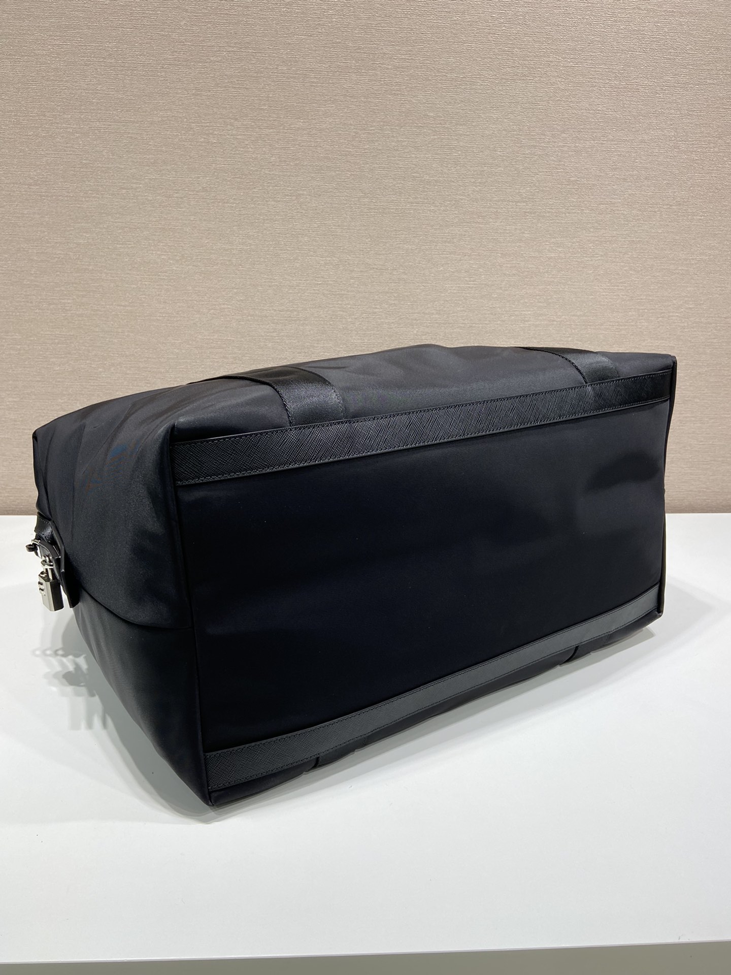 Prada Re-Nylon And Saffiano Duffle Bag Black For Women, Women’s Bags 17.5in/45cm 2VC796_2DMH_F0002_V_OOO