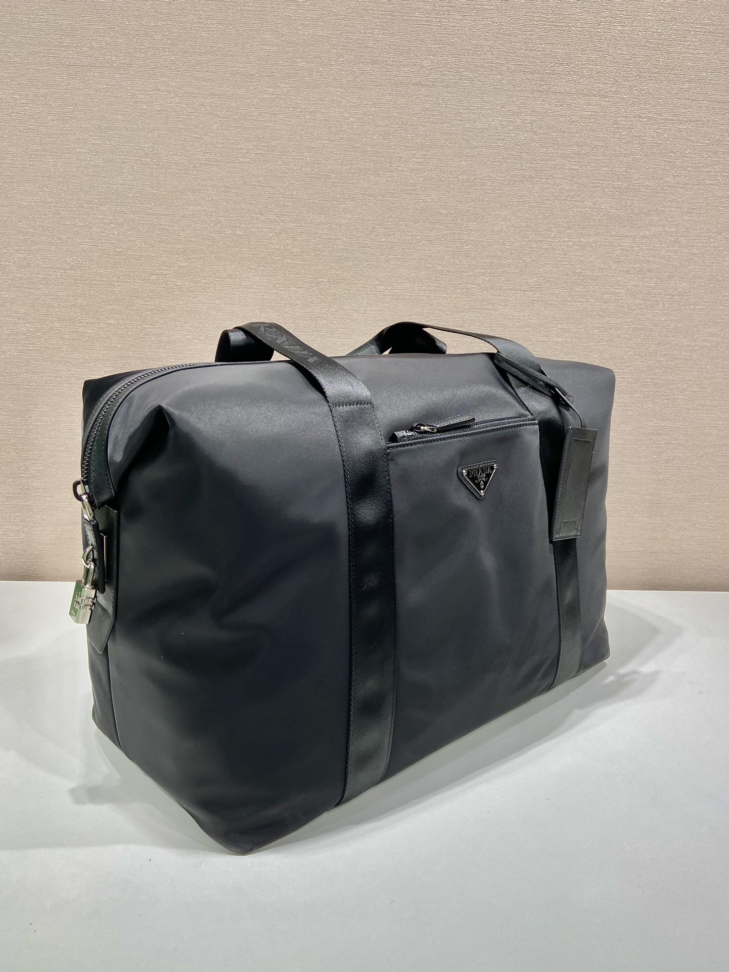 Prada Re-Nylon And Saffiano Duffle Bag Black For Women, Women’s Bags 17.5in/45cm 2VC796_2DMH_F0002_V_OOO