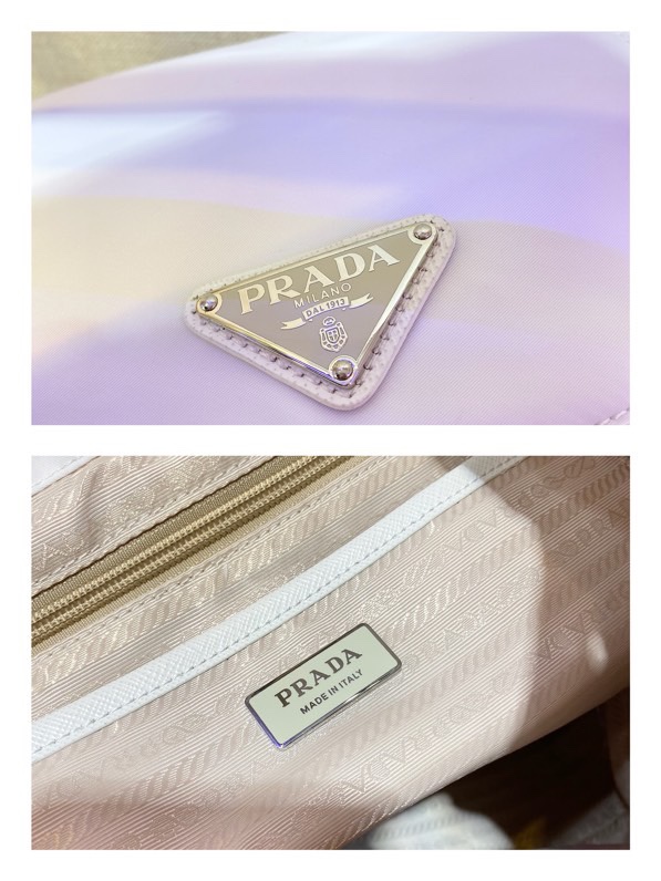 Prada Re-Nylon Medium Backpack White For Women, Women’s Bags 12.6in/32cm 1BZ811_RV44_F0009_V_OTO
