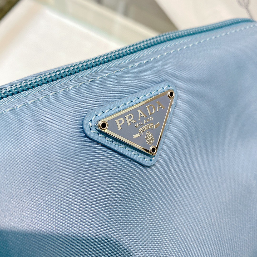 Prada Re-Nylon Necessaire Bag Black/Blue/Pink/Orange For Women 7.8 in/ 20 cm 1NE693_R067_F0002