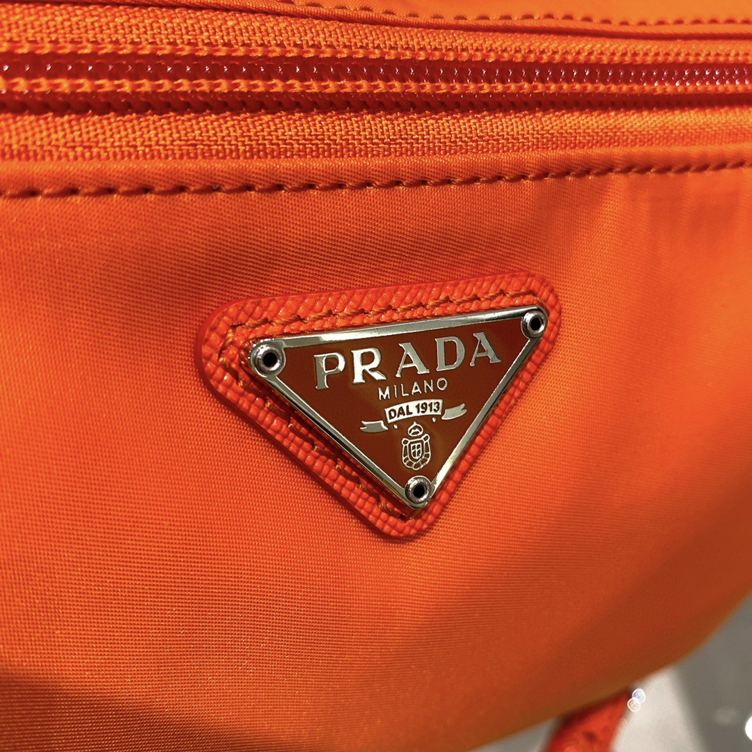 Prada Re-Nylon Necessaire Bag Black/Blue/Pink/Orange For Women 7.8 in/ 20 cm 1NE693_R067_F0002