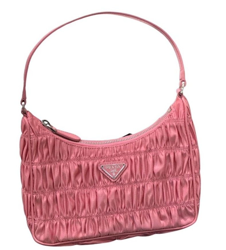 Prada Saffiano Mini Bag Pink/Beige/Blue For Women 8.6 in / 22 cm