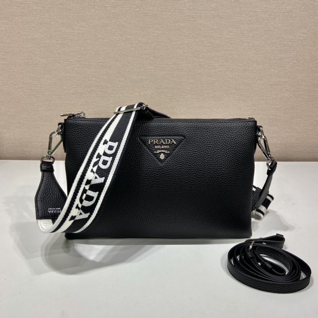 Prada Shoulder Bag Black For Women, Women’s Bags 11.8in/30cm 1BH050_2DKV_F0002_V_3OM