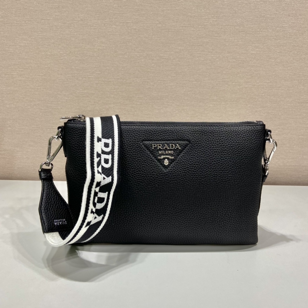 Prada Shoulder Bag Black For Women, Women’s Bags 11.8in/30cm 1BH050_2DKV_F0002_V_3OM
