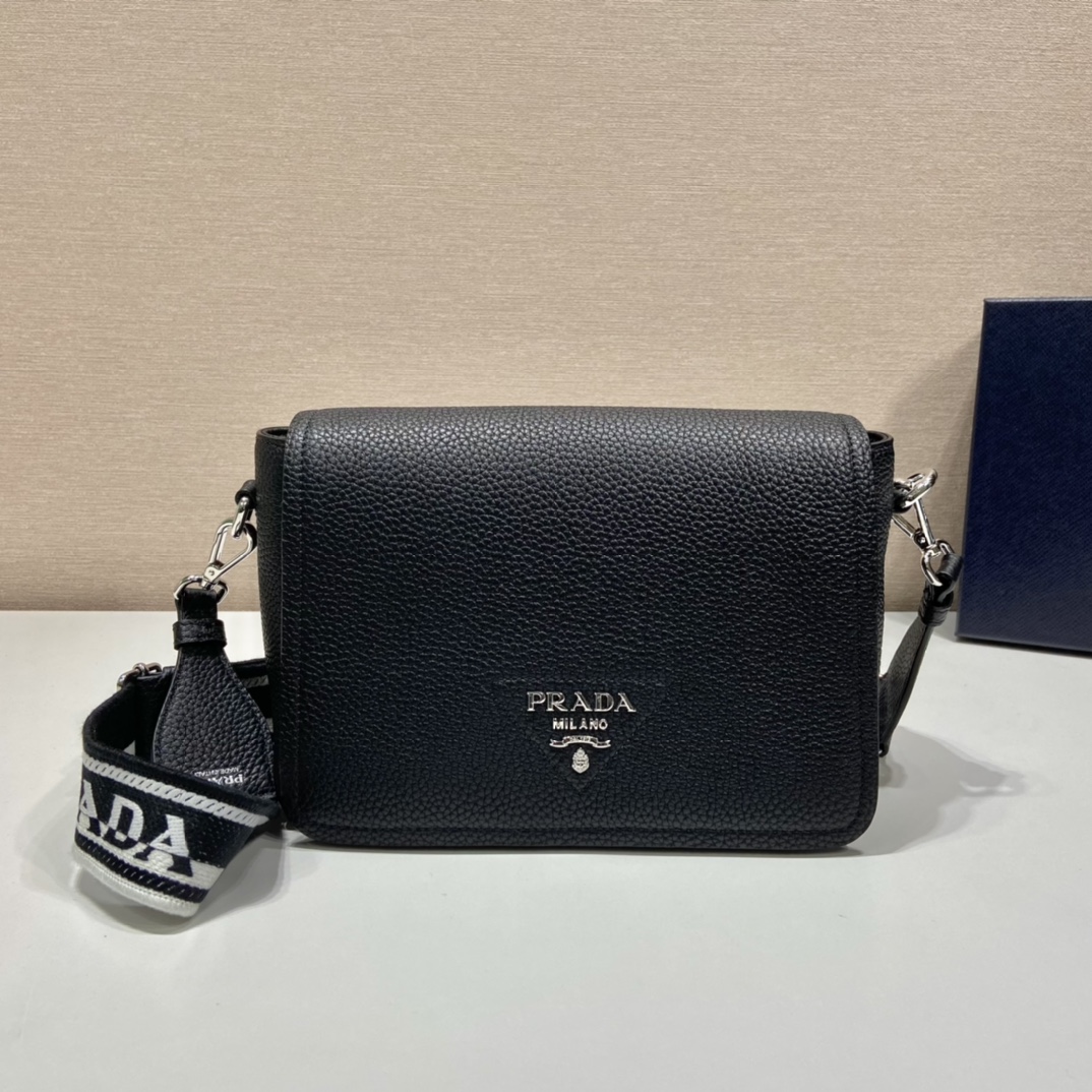 Prada Shoulder Bag Black For Women, Women’s Bags 9in/23cm 1BD314_2DKV_F0002_V_3OO