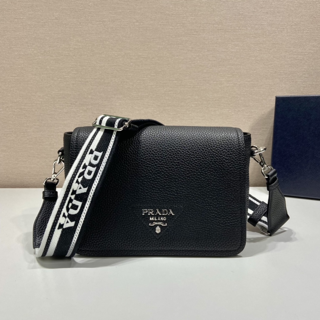 Prada Shoulder Bag Black For Women, Women’s Bags 9in/23cm 1BD314_2DKV_F0002_V_3OO